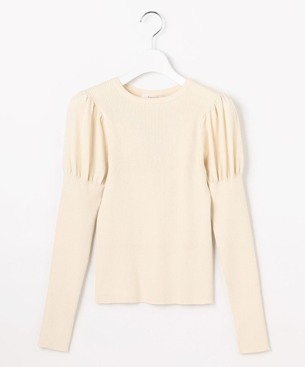 Feroux パフスリーブ ニット プルオーバー 