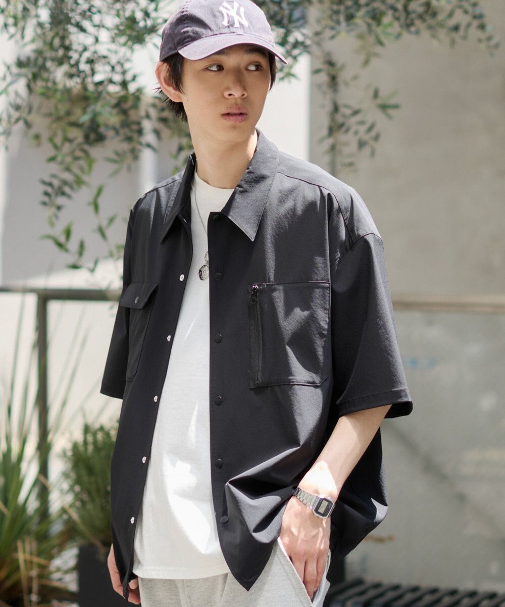 WEGO 【ユニセックス着用ITEM/MLサイズ展開/機能シャツ】リップストップシャツ（SS） 