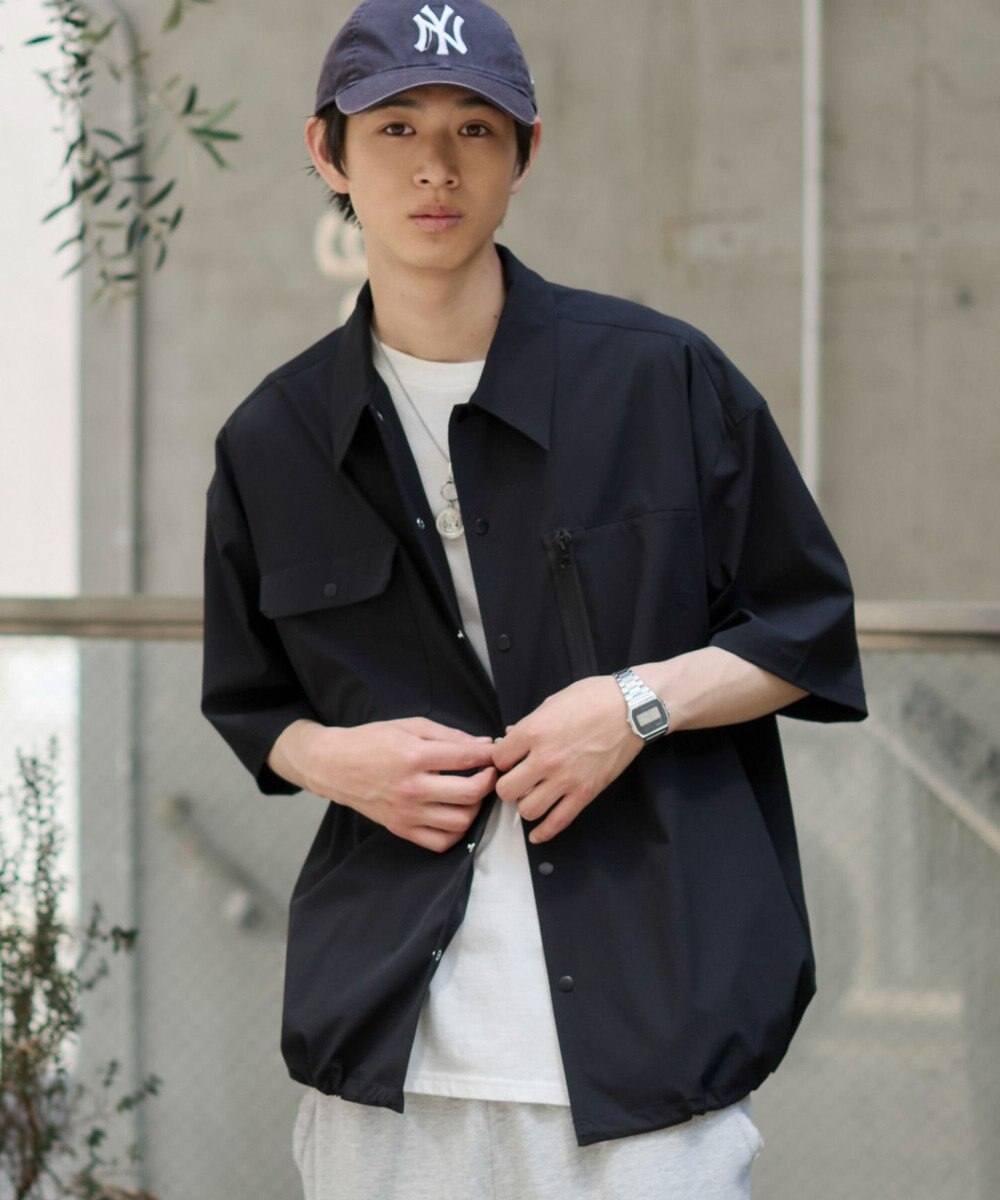 WEGO 【ユニセックス着用ITEM/MLサイズ展開/機能シャツ】リップストップシャツ（SS） 
