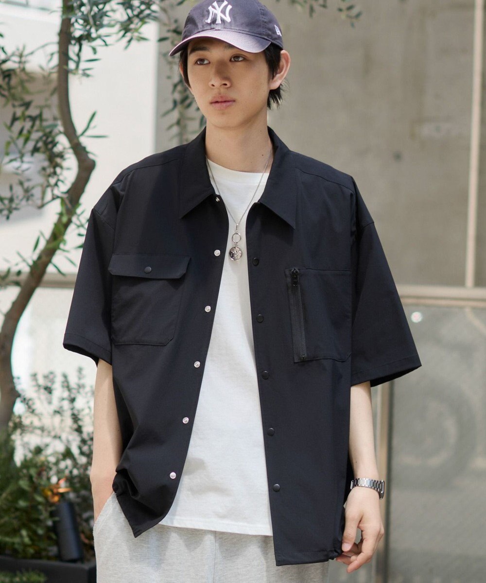WEGO 【ユニセックス着用ITEM/MLサイズ展開/機能シャツ】リップストップシャツ（SS） 