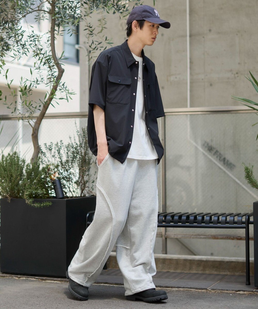 WEGO 【ユニセックス着用ITEM/MLサイズ展開/機能シャツ】リップストップシャツ（SS） 