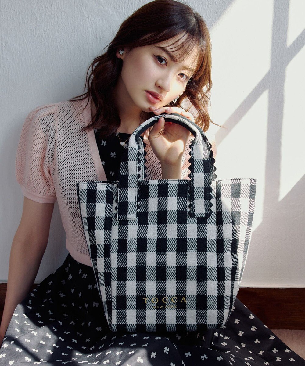 TOCCA WAVES HANDLE TOTE トートバッグ【星風まどかさん着用・WEB＆一部店舗限定】 