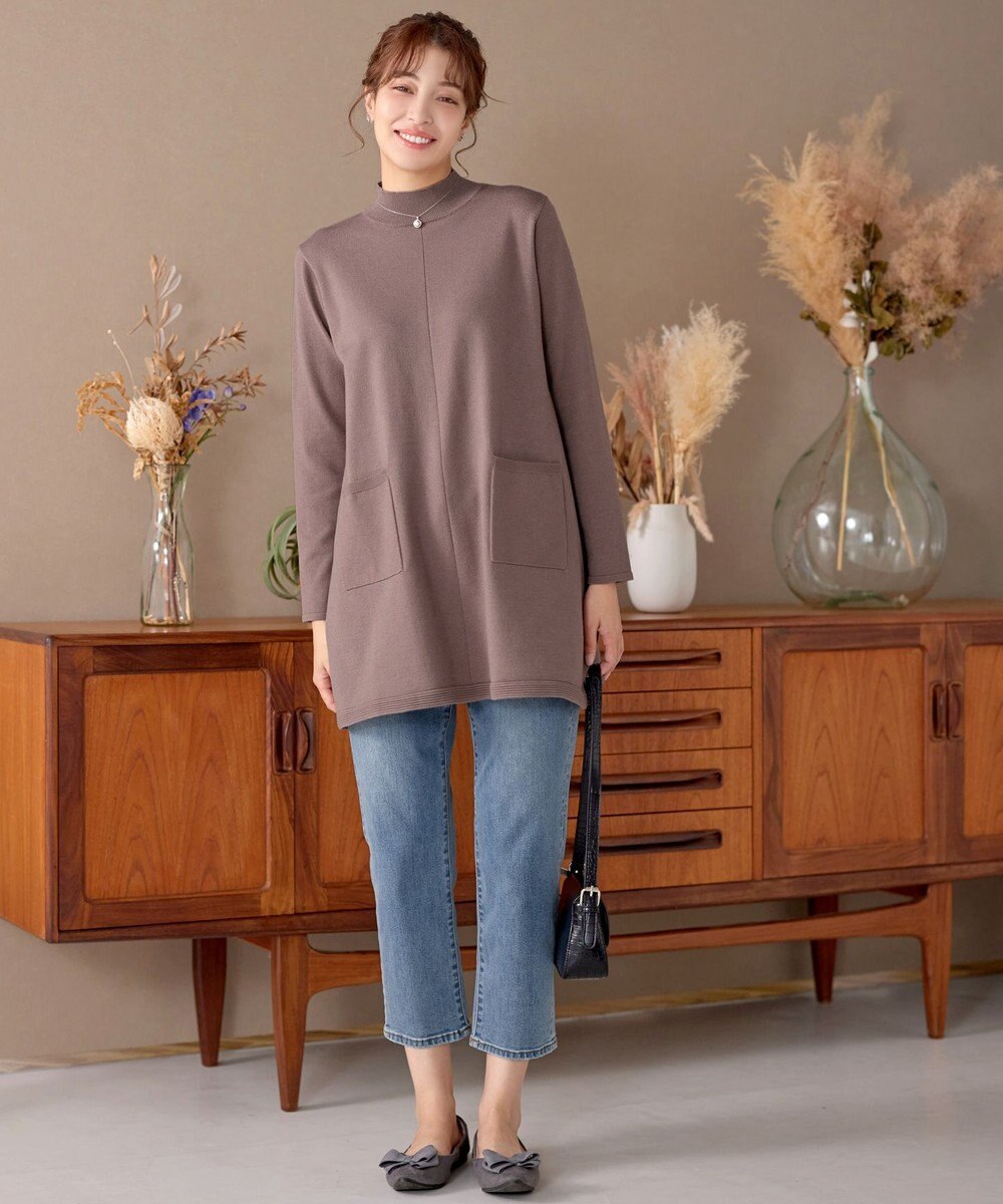 Tiaclasse ポケット付きニットチュニック 