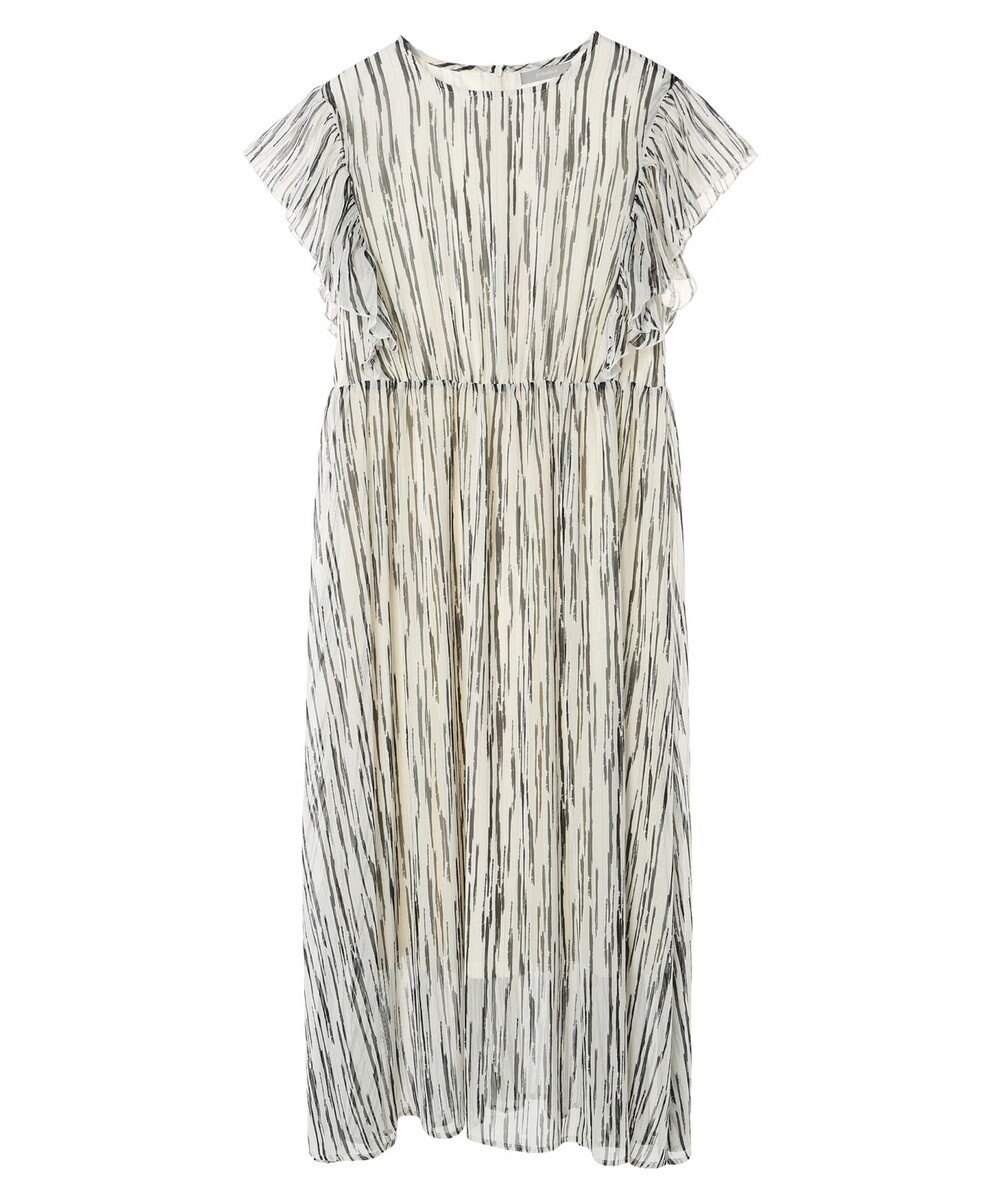 Green Parks ａ．肩フリルプリントワンピース 