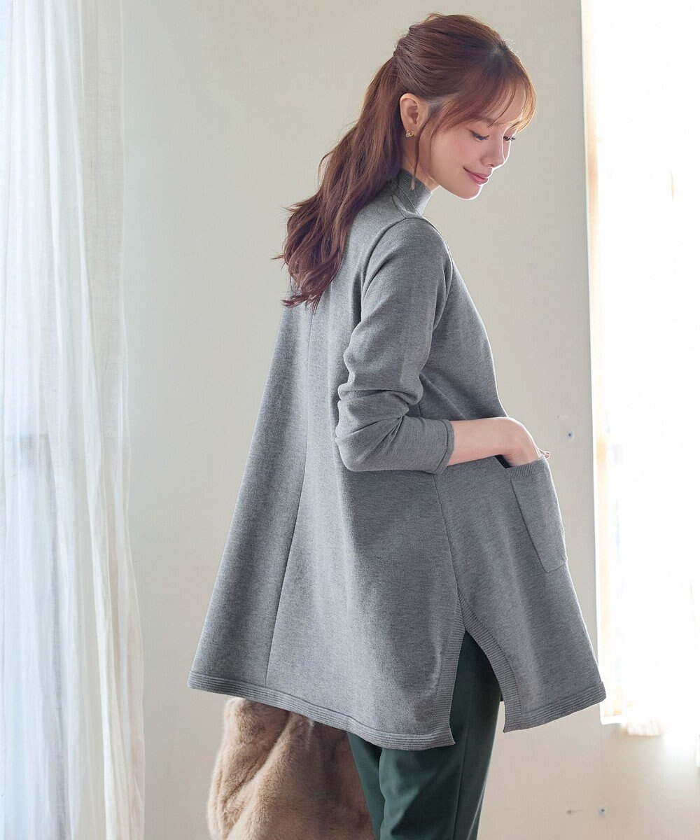 Tiaclasse ポケット付きニットチュニック 