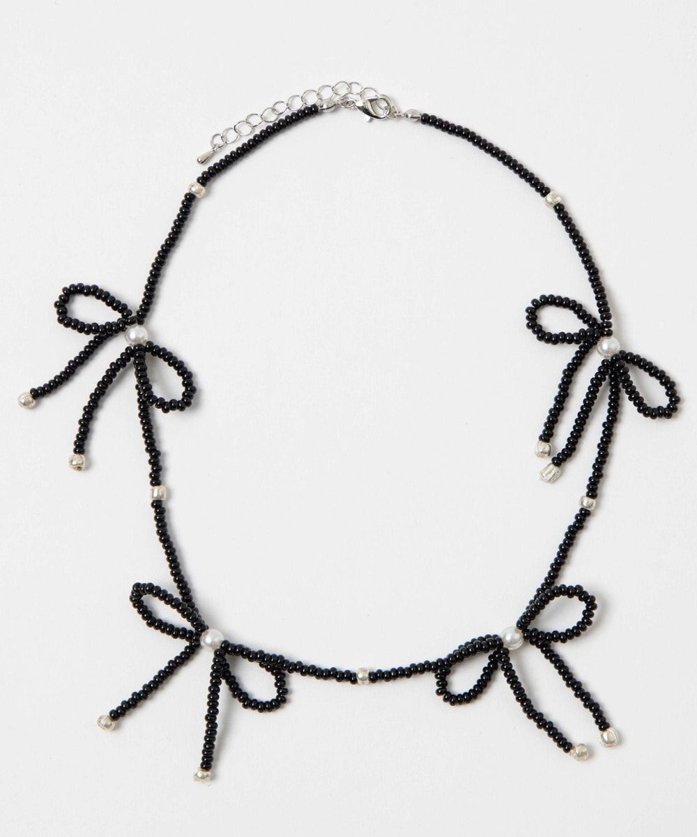 WEGO Lビーズリボンネックレス 