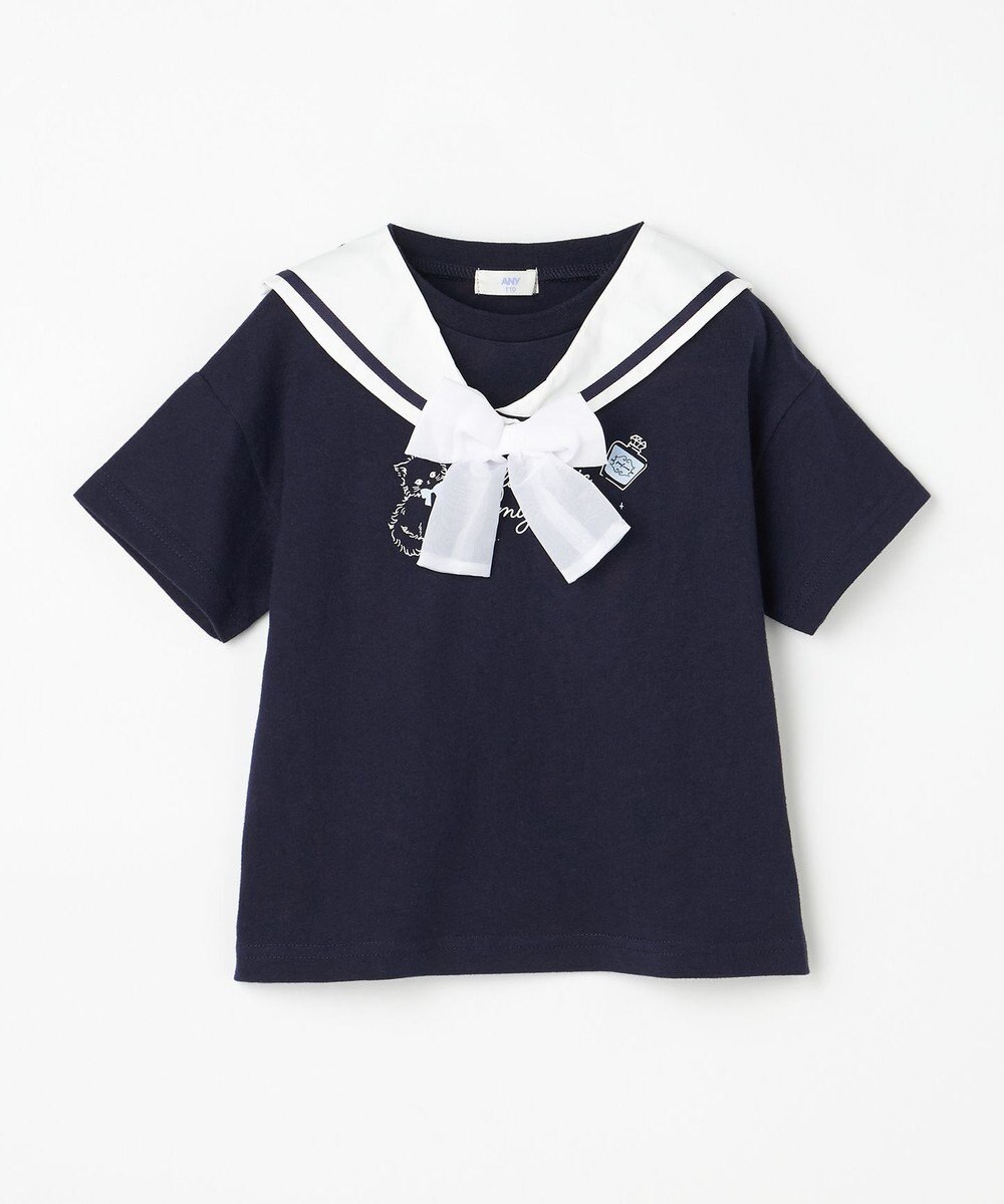ANY KIDS 【綿100%/接触冷感】ひんやり 2WAY セーラーTシャツ 