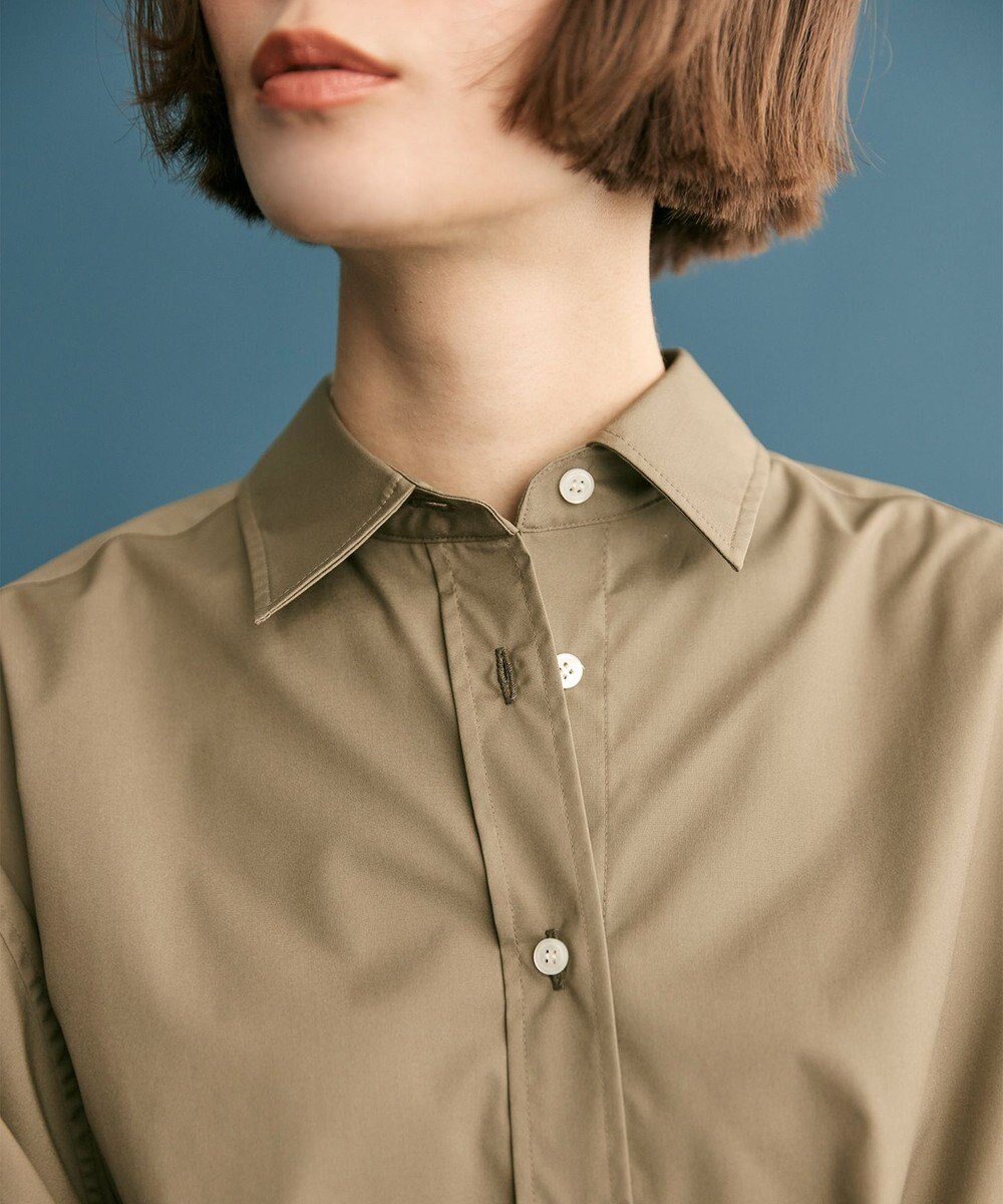 #Newans 【洗濯機可】ロールアップカフスシャツ 