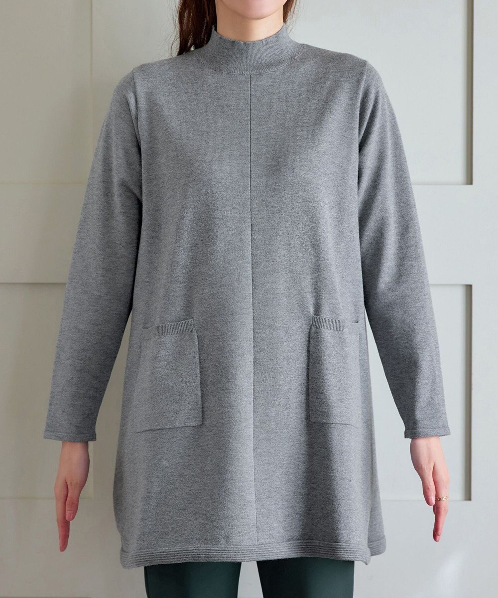 Tiaclasse ポケット付きニットチュニック 