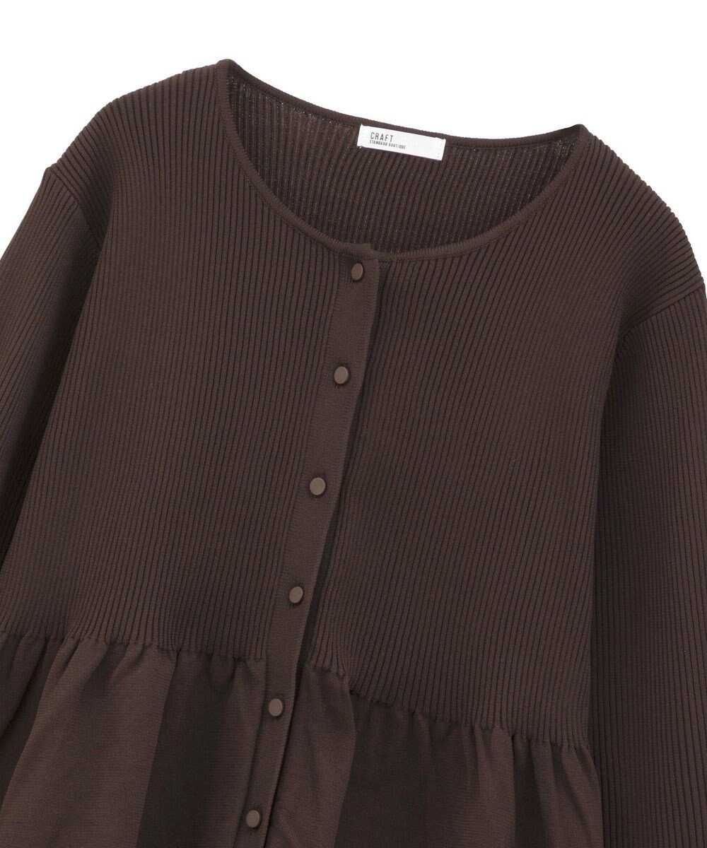 CRAFT STANDARD BOUTIQUE ポリエステルペプラムチュニック 