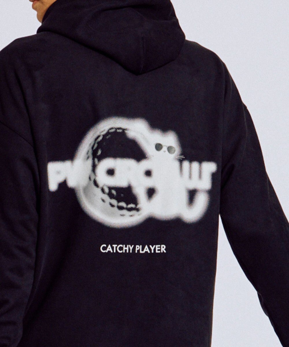 PW CIRCULUS 2025 NEW！【手洗い洗濯可】【MEN】キャットグラフィック スエードライク デタッチャブルフーディ ゴルフ 