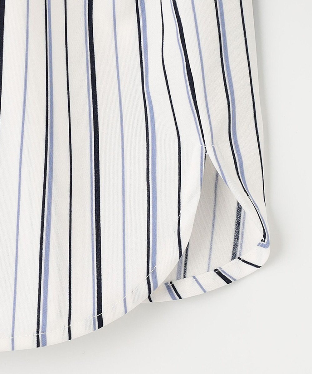 ANY SIS 【接触冷感・吸水速乾・UVケア】エアリードレープスムース 七分袖ブラウス 