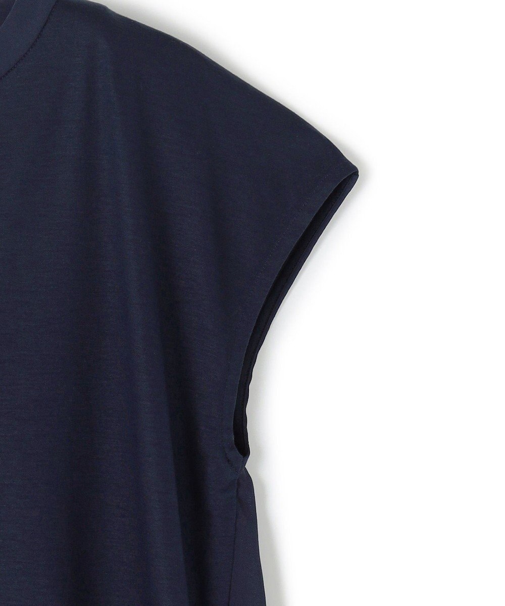 BEIGE， 【WEB限定・洗える】MELISSA / バックシフォンスキッパー半袖トップス 