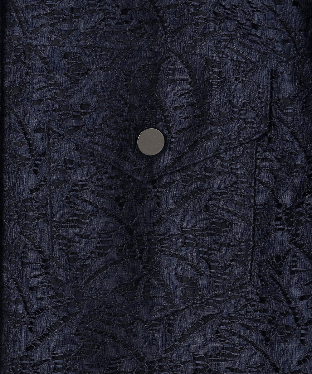 ICB L 【洗える】リーフラッセルレース ジャケット 