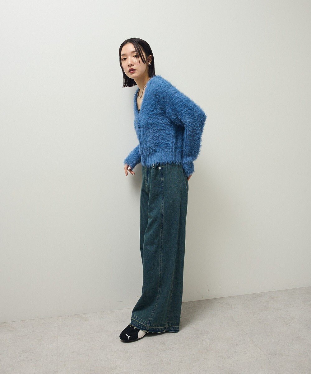 Green Parks ・Ｐｅｔｉｔ　Ｆｌｅｕｒ　シャギーニットカーディガン 