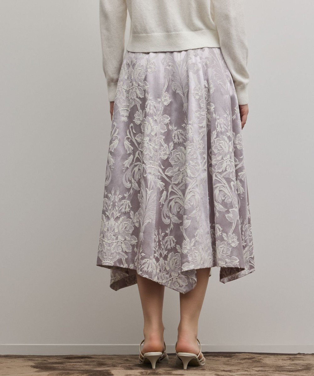 GRACE CONTINENTAL オーナメントジャガードハンカチヘムスカート 