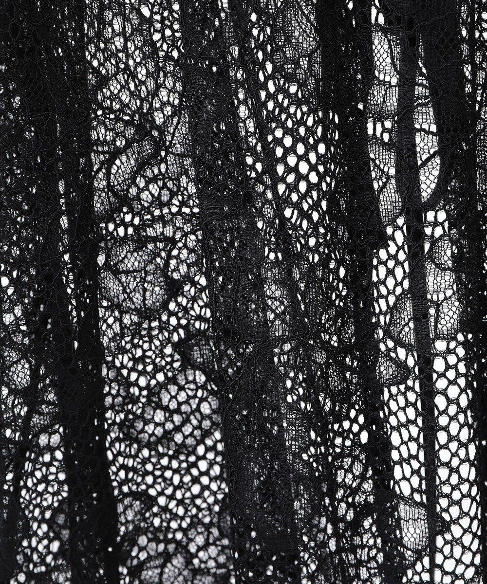 YECCA VECCA リーフ柄レースキャミワンピース 