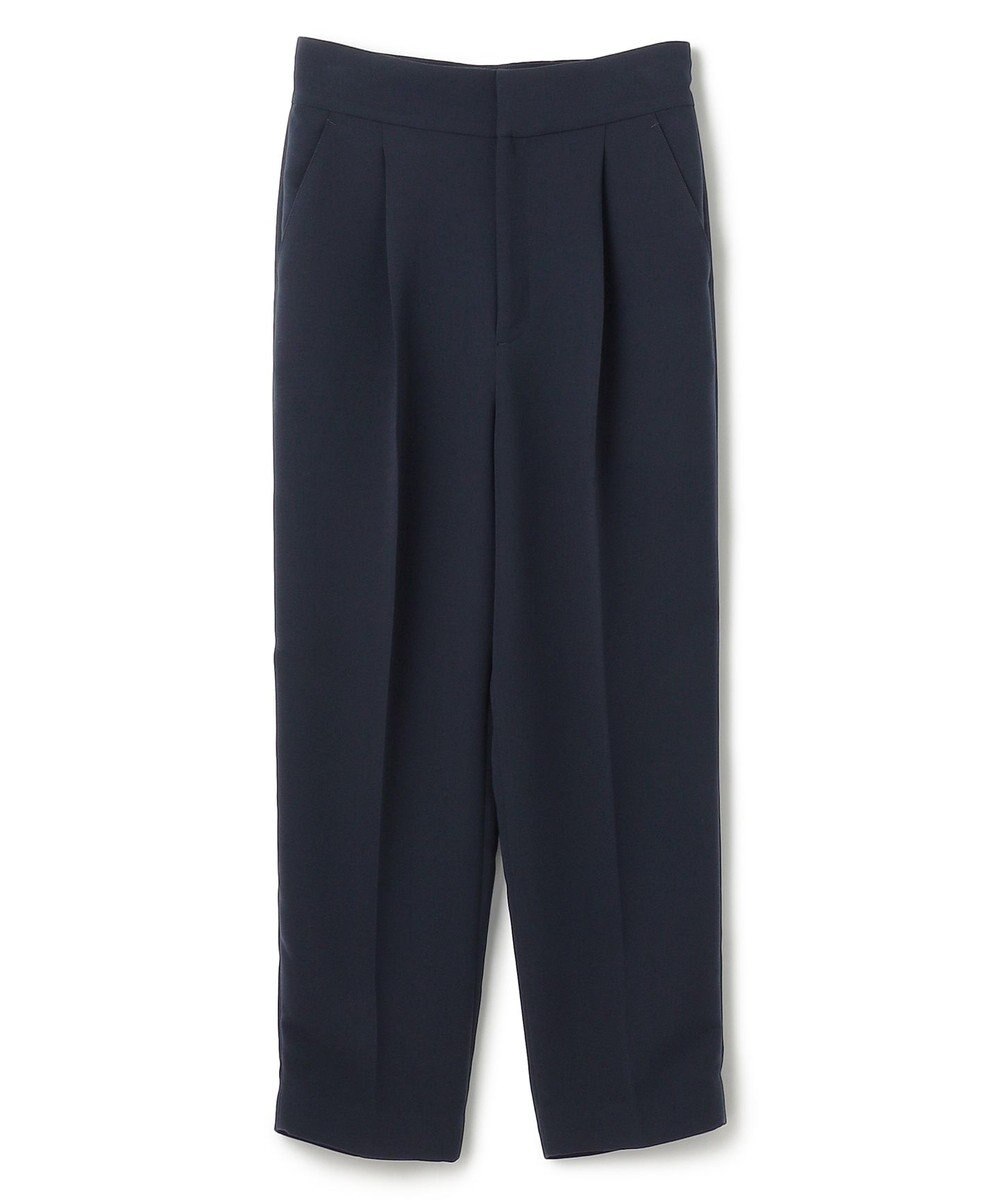 uncrave 【防シワ・洗濯機洗い可】ウォッシャブルダブルクロス テーパード パンツ 