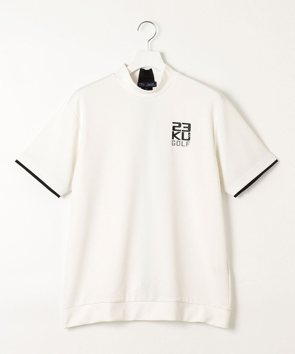 23区GOLF 【MEN】【吸水速乾・UVケア】ベア天竺 モックネックシャツ 適度な厚さで1枚で決まる 