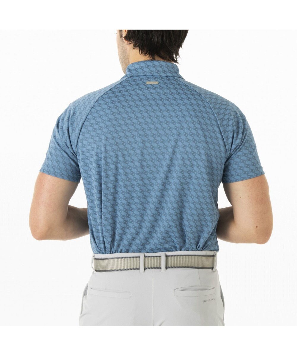 ZERO HALLIBURTON 【吸水速乾・UVケア】 ZHモノグラムジャガードポロシャツ ZHG-M5S6 82951 