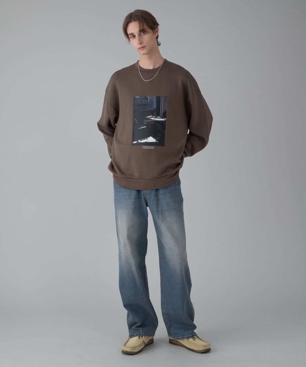 WEGO 【ユニセックス着用ITEM/ウエスト調整可】ストレートデニムパンツ 