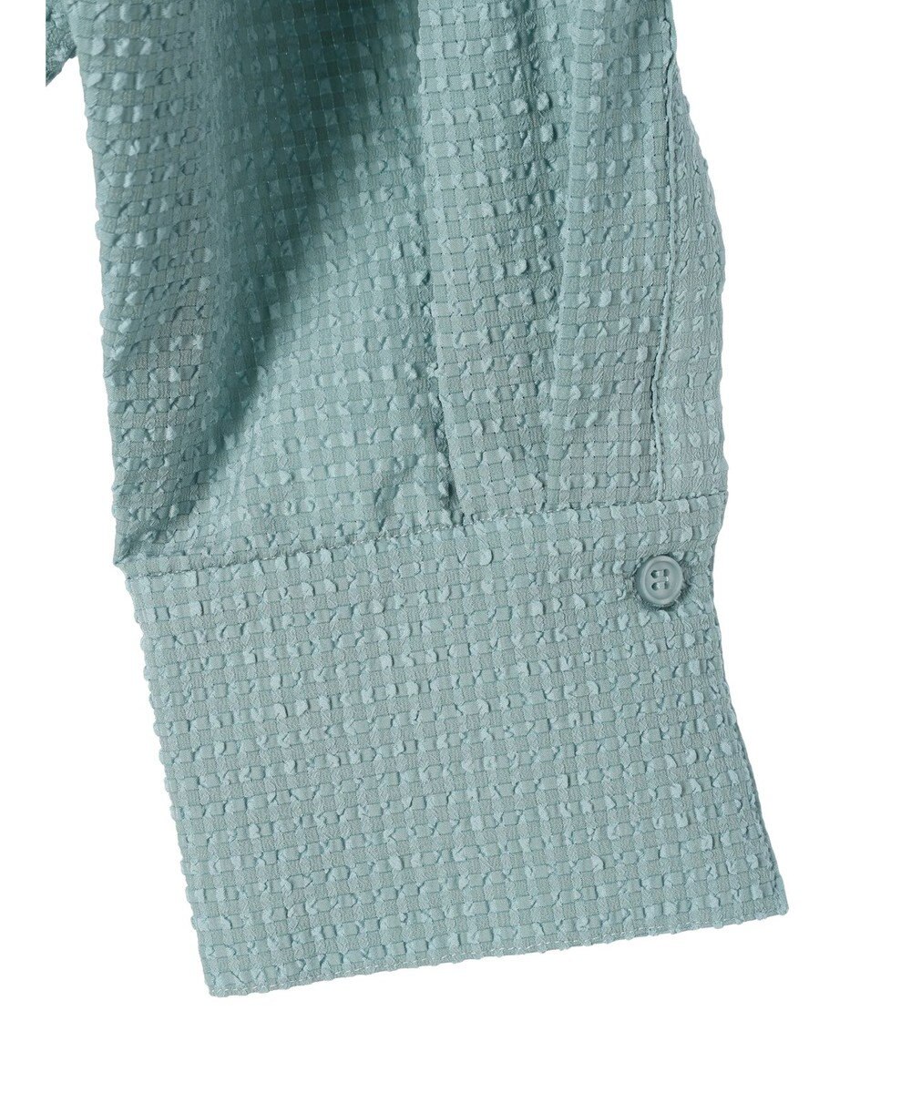 Green Parks 裾シャーリングブラウス 