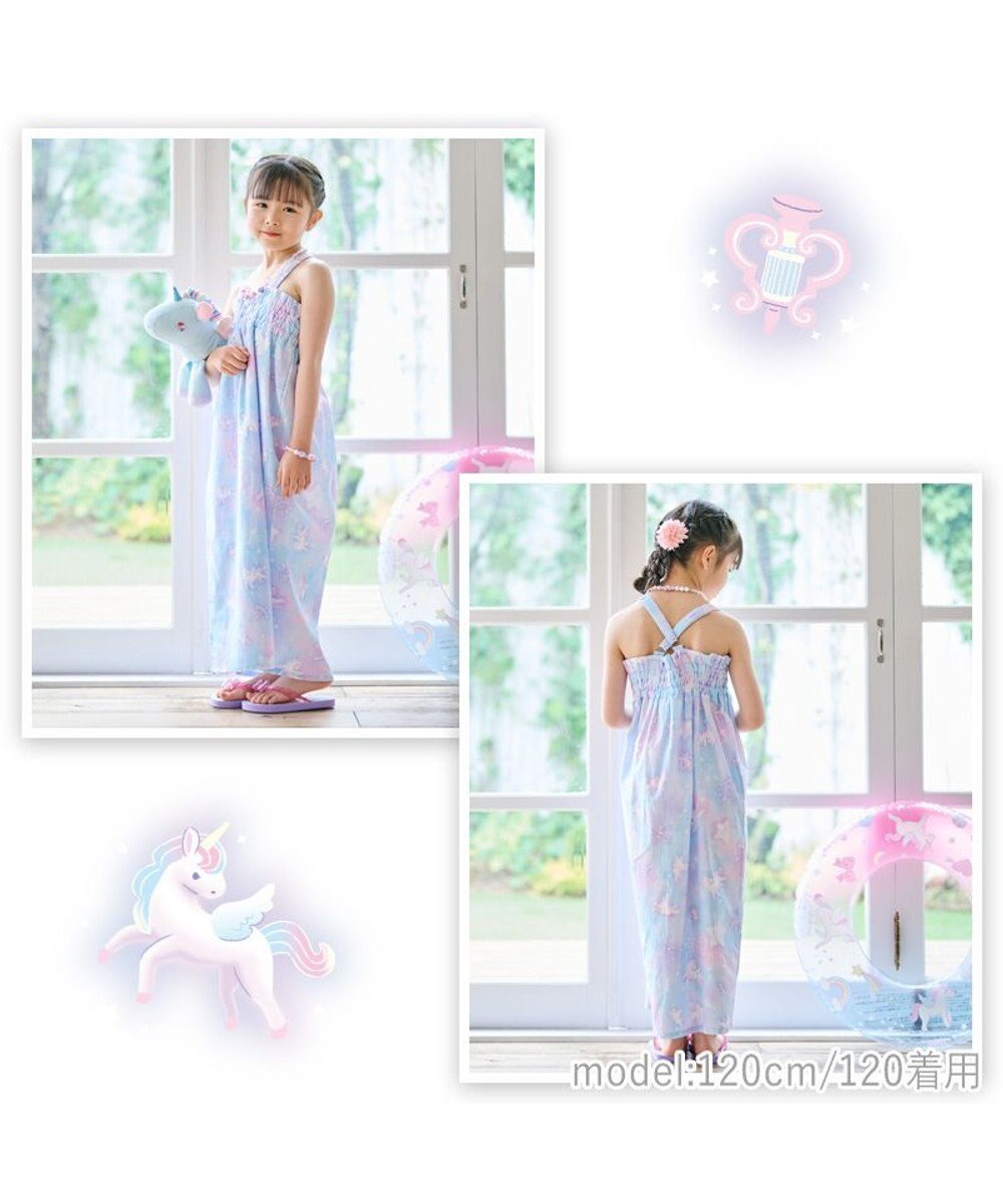Mother garden マザーガーデン 2024 キッズ2WAY セパレート 浴衣 《ユニコーン 星空柄》 110/120/130/140 