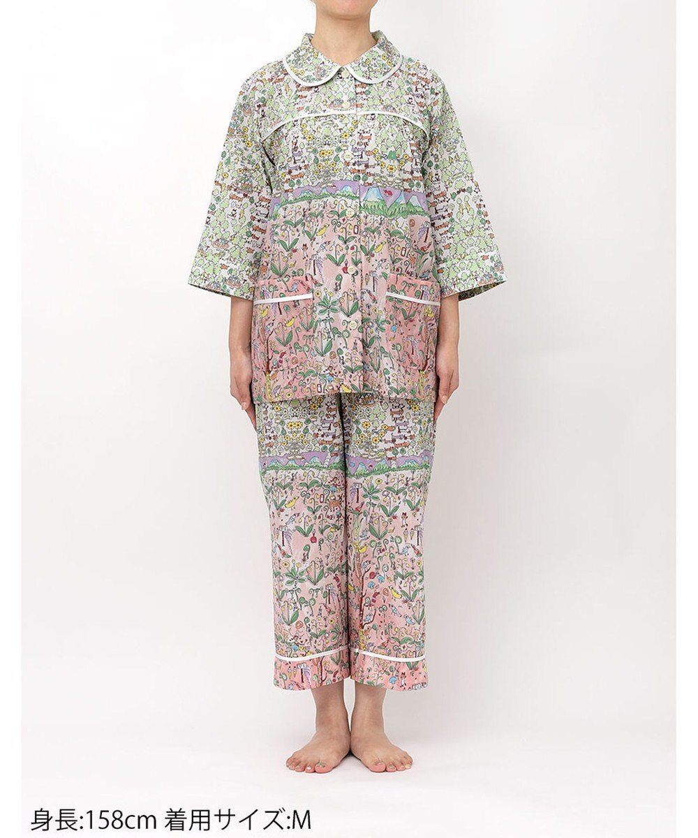tsumori chisato SLEEP ツモリチサト パジャマ 綿100%(本体) ローン素材 7分袖 長袖 8分丈 レディース UDT213 /ワコール 