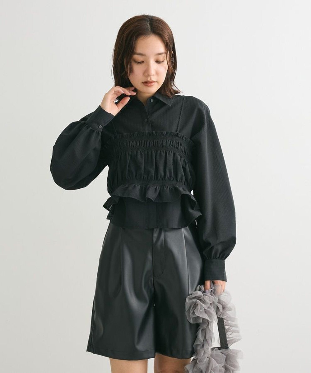 Green Parks ・ＥＬＥＮＣＡＲＥ　ＤＵＥ　ビスチェ付ショートシャツ 