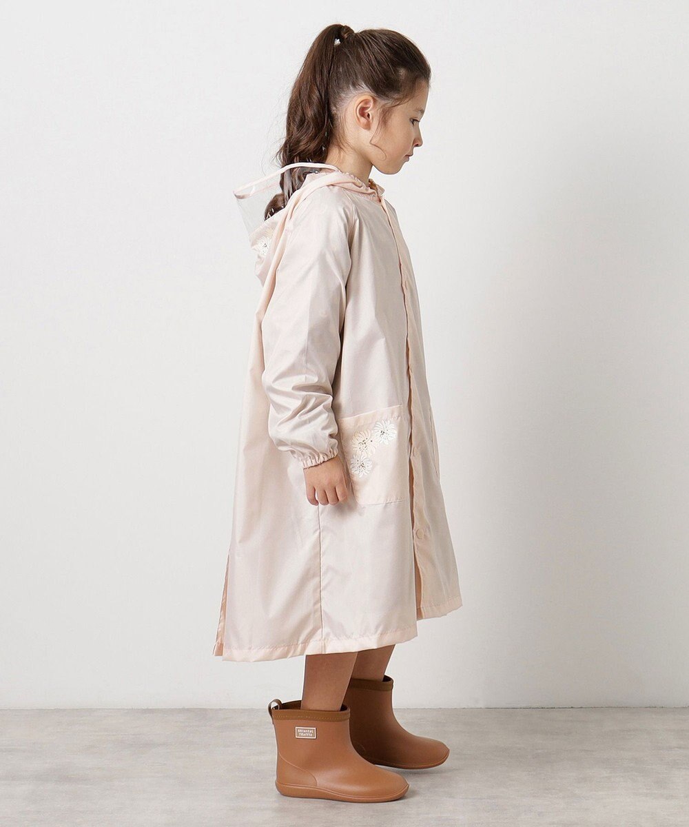 MOONBAT 【ジュニアリュック対応】ポールアンドジョー ポーチ付きキッズレインコート 