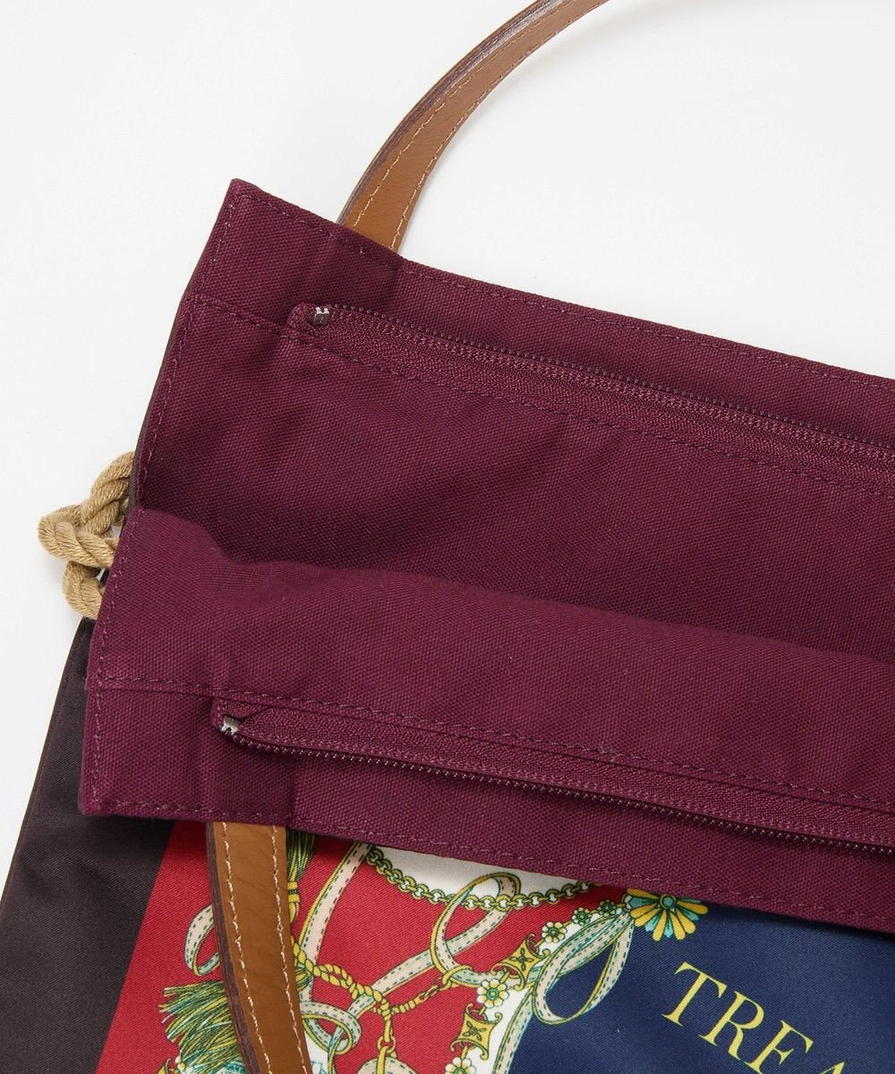 TOPKAPI 【TREASURE TOPKAPI】マイルドサテン スカーフ柄 トートバッグ 