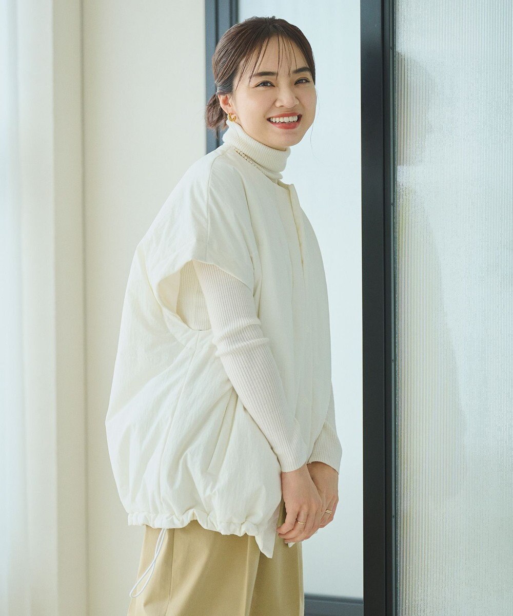 #Newans 【撥水/洗える】ビックスクエア中綿ベスト 