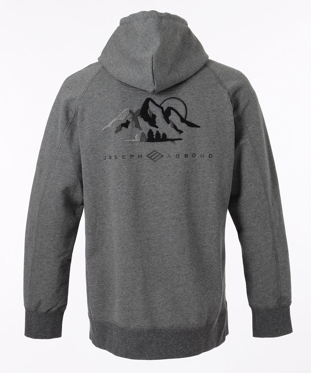 JOSEPH ABBOUD MOUNTAIN 【UNISEX】OG裏毛パイルエンブロイダリー パーカー 
