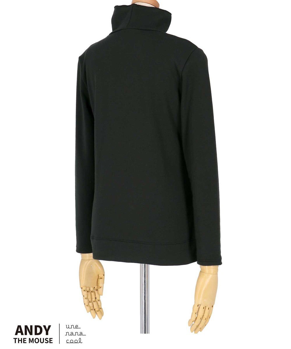 une nana cool MADE WITH ねずみのANDY 綿混裏起毛シャツ 