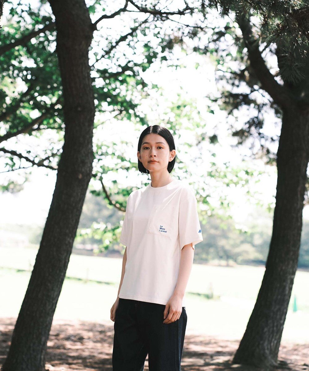 SHARE PARK LADIES 【UVカット・吸水速乾・ストレッチ・軽量 】バックプリントポケットTシャツ（S・Mサイズ） 