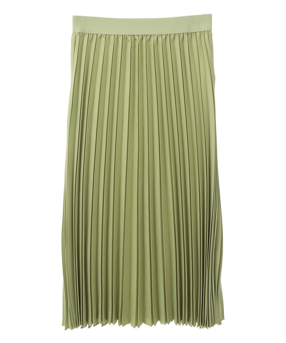 Green Parks 微光沢　プリーツスカート 