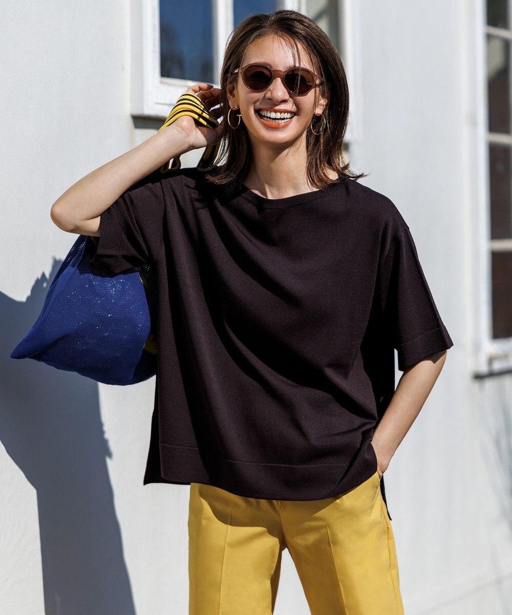 UNFILO L スゴ機能美 ハーフスリーブ ニット 