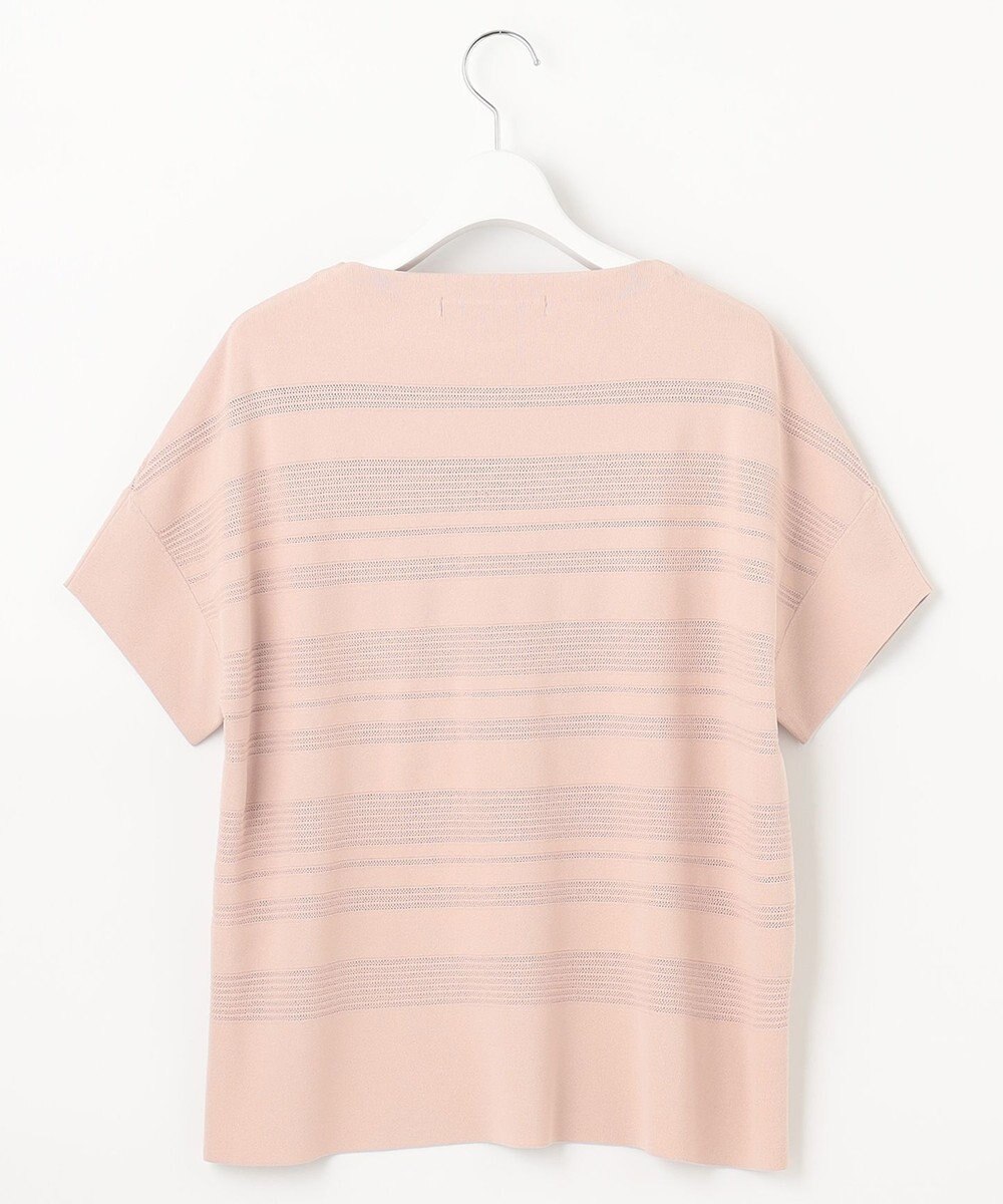 自由区 【洗える】クレープストレッチボーダー ニット 