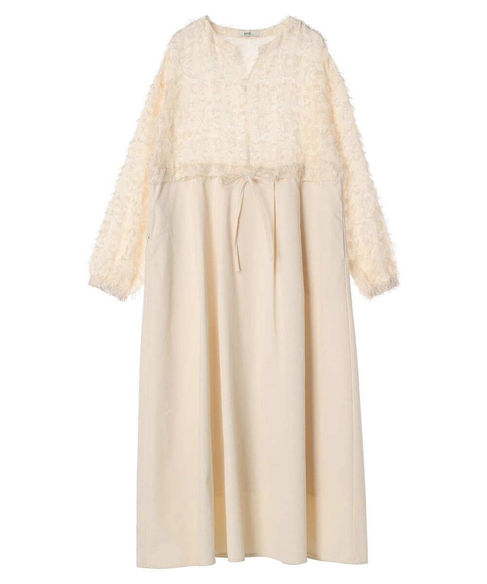 earth music&ecology ジャガード切替ワンピース 