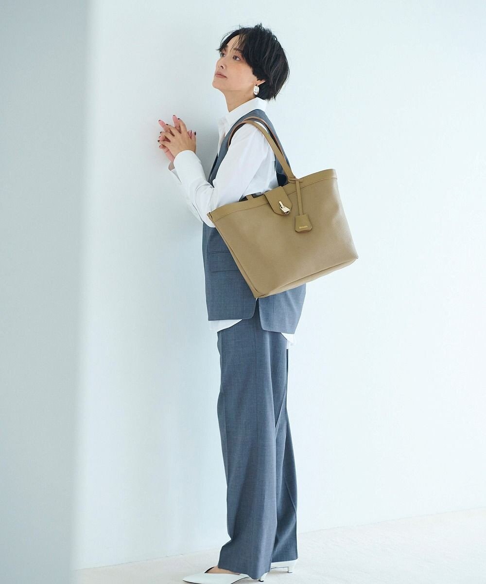 TOPKAPI 【Breath TOPKAPI】RIPPLE LOCK  リプルロック レザーコンビ トート バッグ 