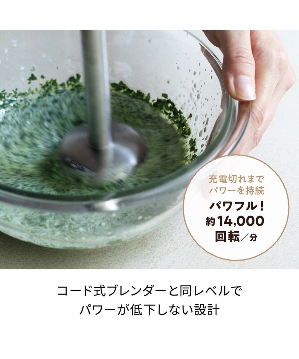 YAMATO テーブル＆キッチン 【レコルト】コードレスハンディブレンダー  クリームホワイト  RHB-2(W) 