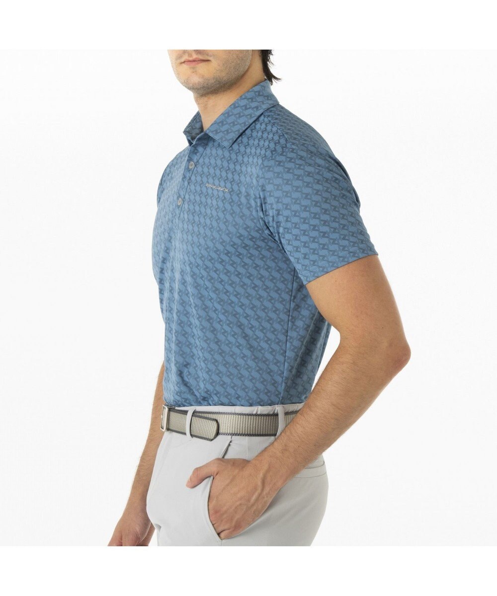 ZERO HALLIBURTON 【吸水速乾・UVケア】 ZHモノグラムジャガードポロシャツ ZHG-M5S6 82951 