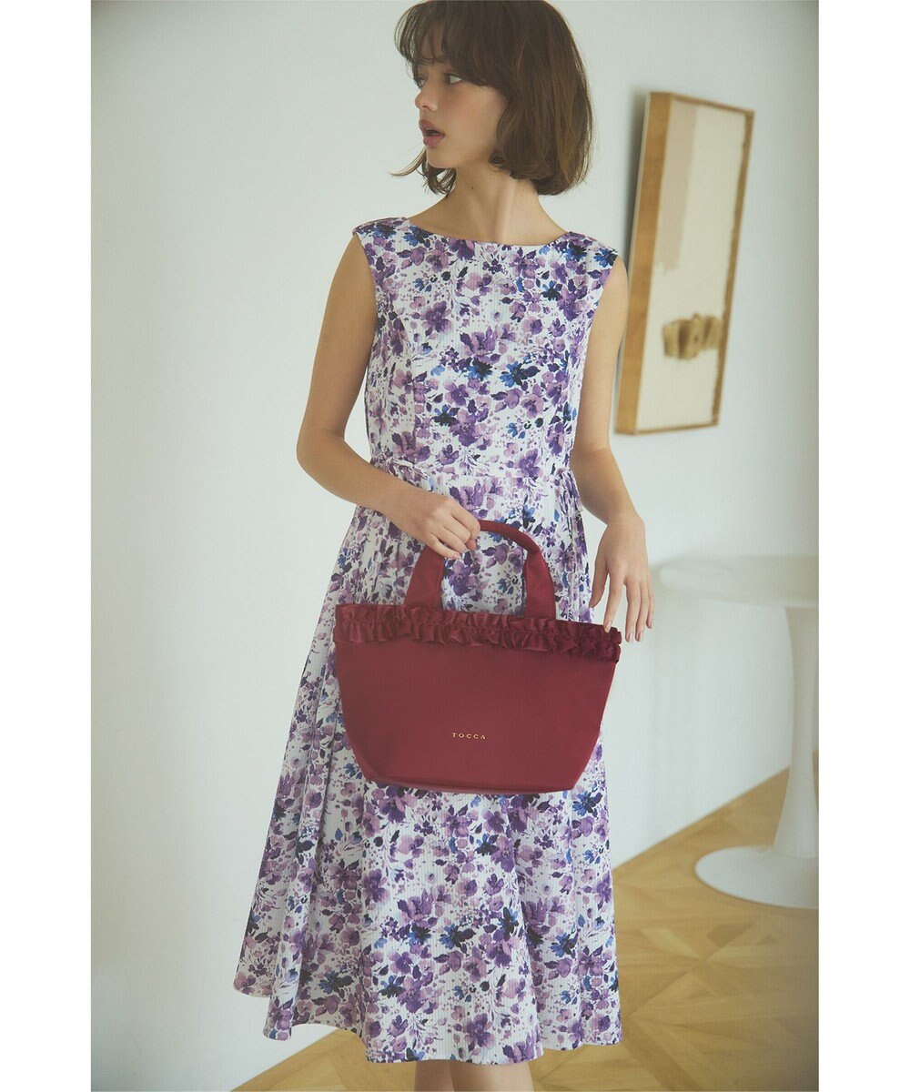 TOCCA 【ショルダー取り外し可能】FRILL GARLAND NYLONTOTE  トートバッグ 
