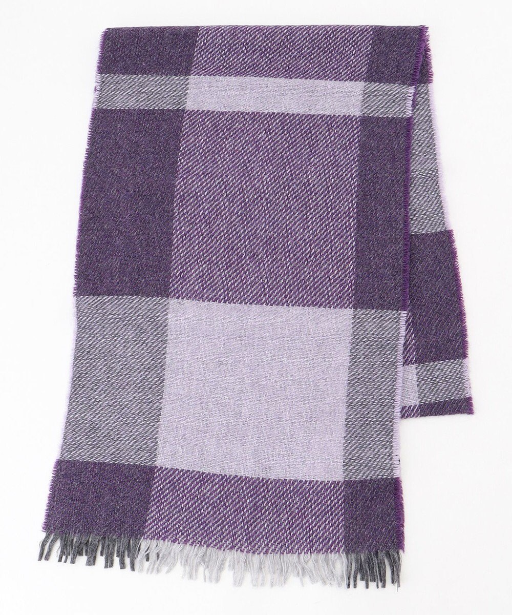 JOSEPH ABBOUD 【イタリア製・カシミヤ混】トーンオントーンチェック ストール 