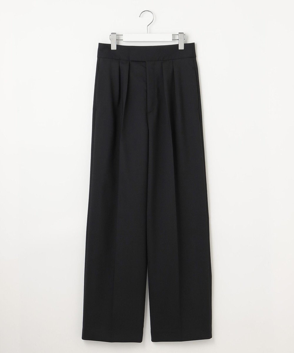 23区 S 【エステータ】ウールダブルクロス ワイドパンツ 