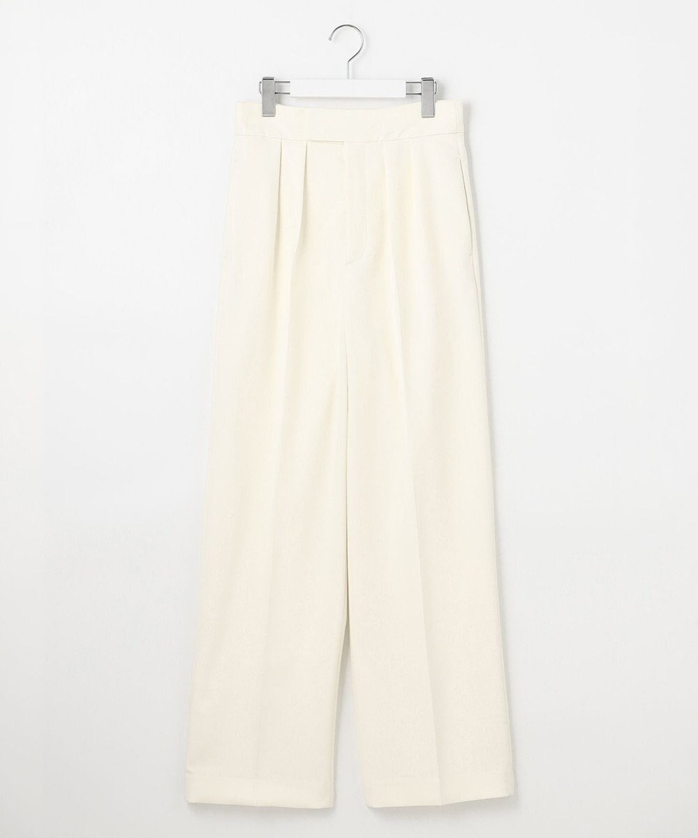 23区 S 【エステータ】ウールダブルクロス ワイドパンツ 