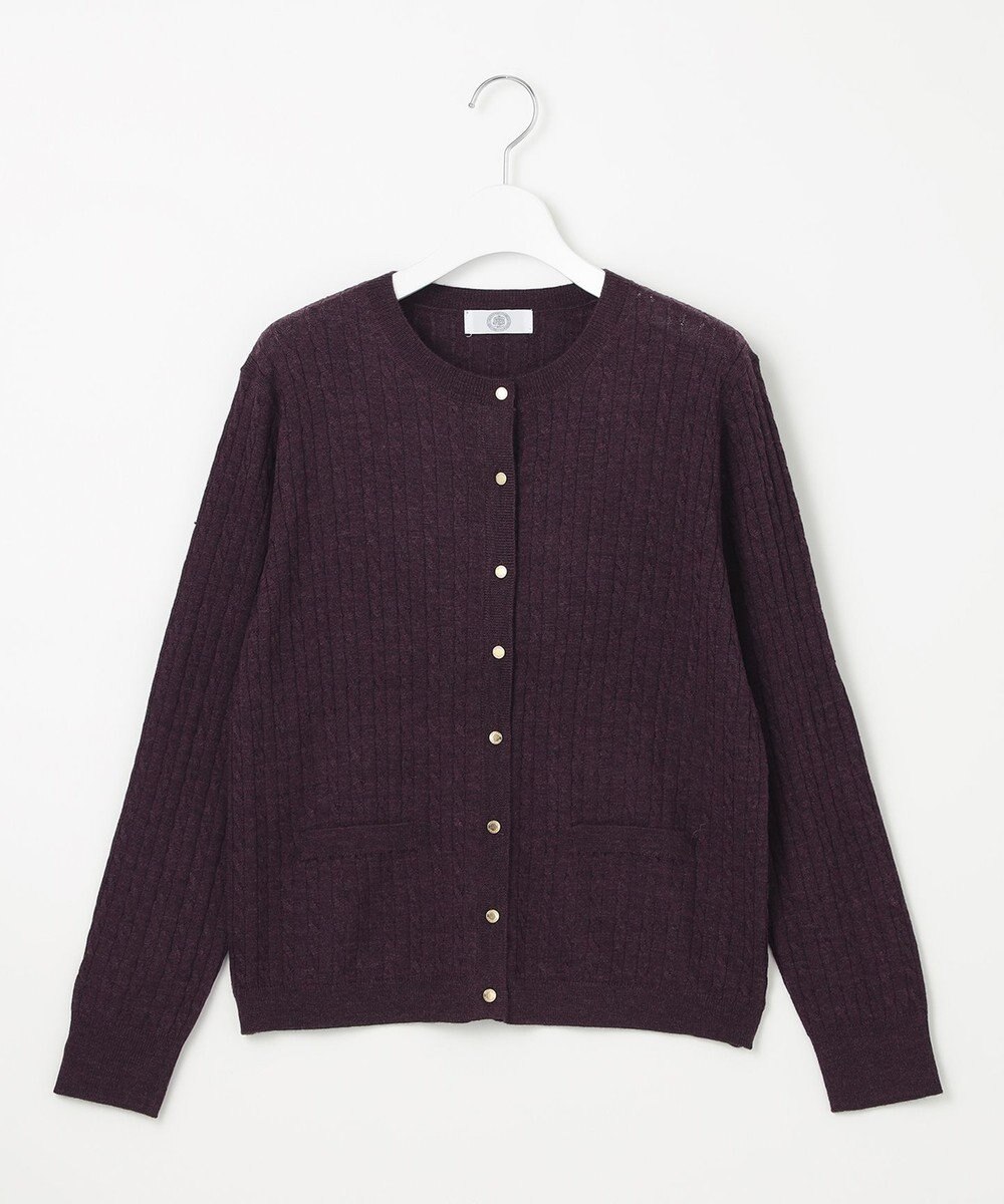 J.PRESS LADIES 【洗える】KNIT BASIC ミドル カーディガン 