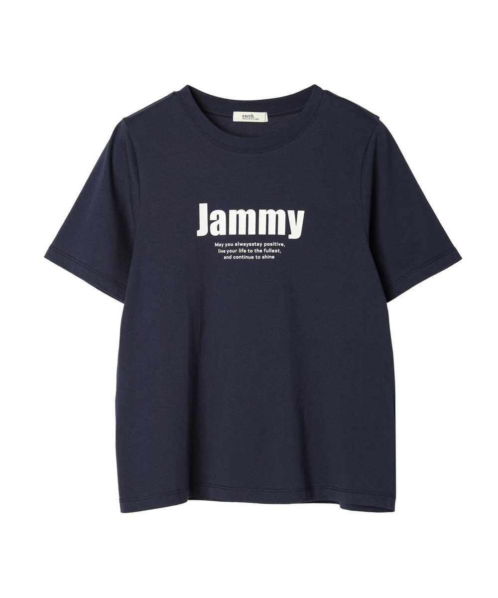 earth music&ecology ロゴソリッドミニマルＴシャツ 