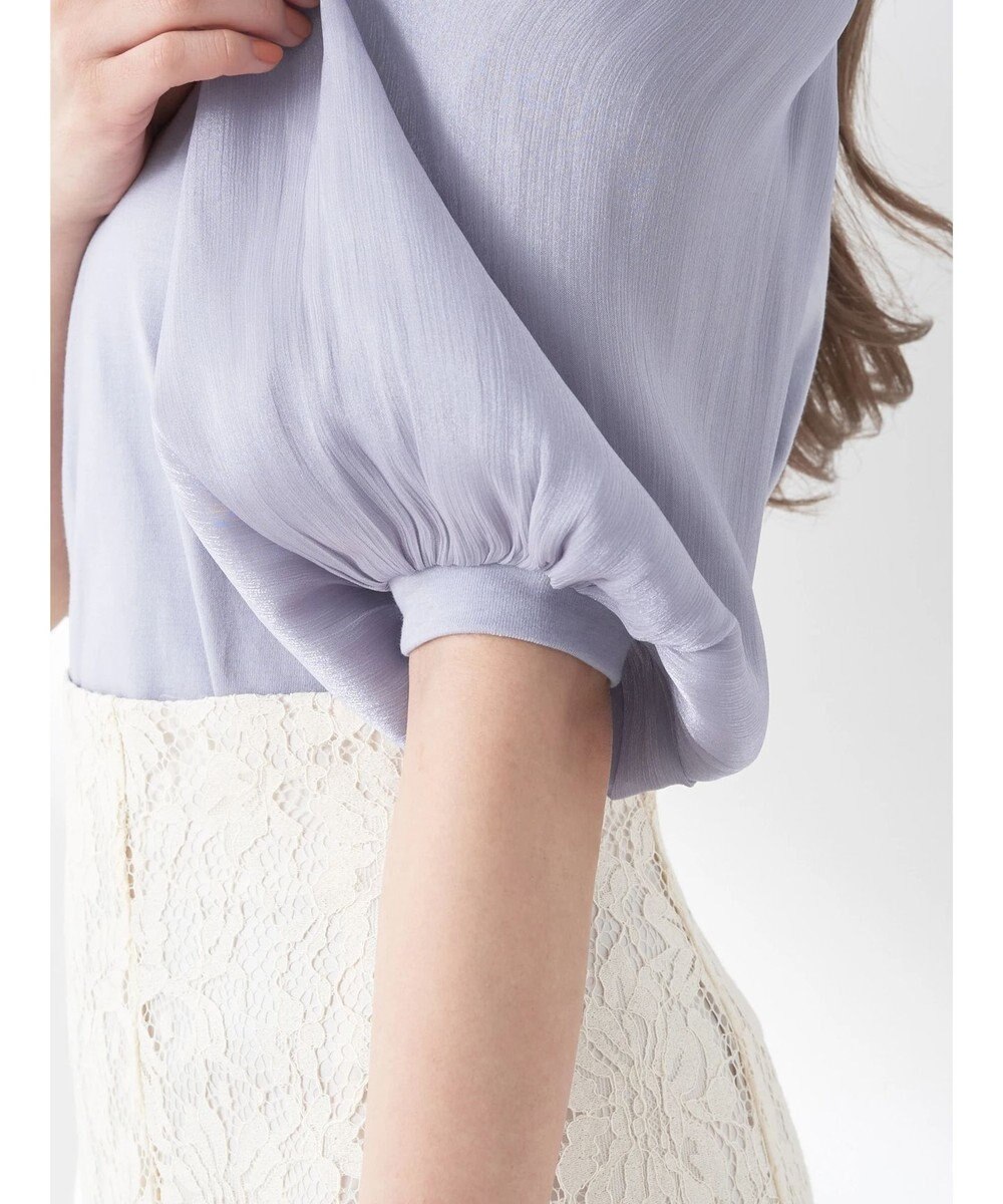 earth music&ecology ラメスリーブプルオーバー 