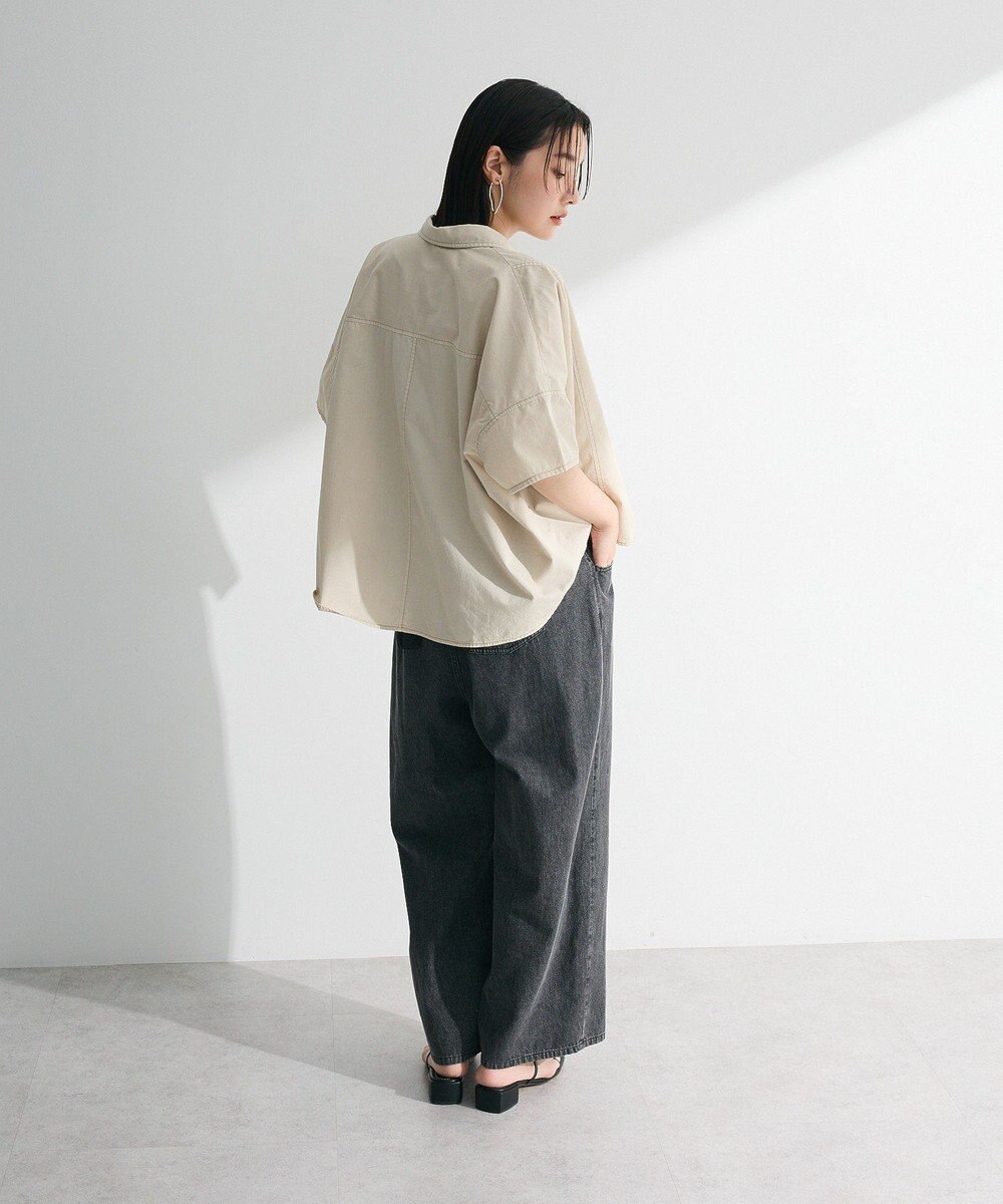 Green Parks ライトデニムワイドパンツ 